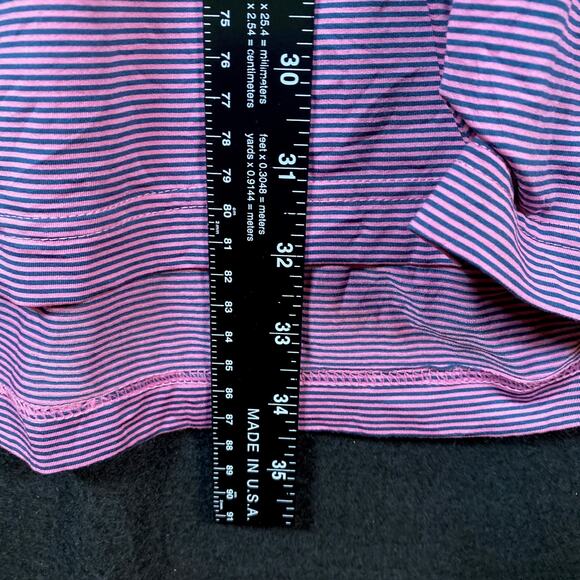Peter Millar Mens Shirt Purple Blue Stripe Summer Comfort Polo Stretch XLarge - Picture 9 of 12